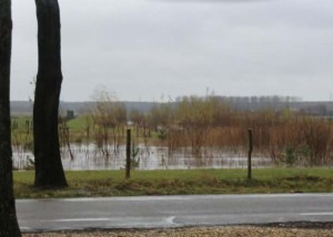 Overstromingen Overboelare Persregio Dender