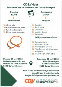CD&V Geraardsbergen programma labs 2018