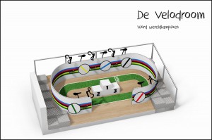 De Velodroom in een speelcontainer Persregio Dender