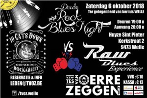 Affiche derde Rock n Blues Night in Welle Persregio Dender